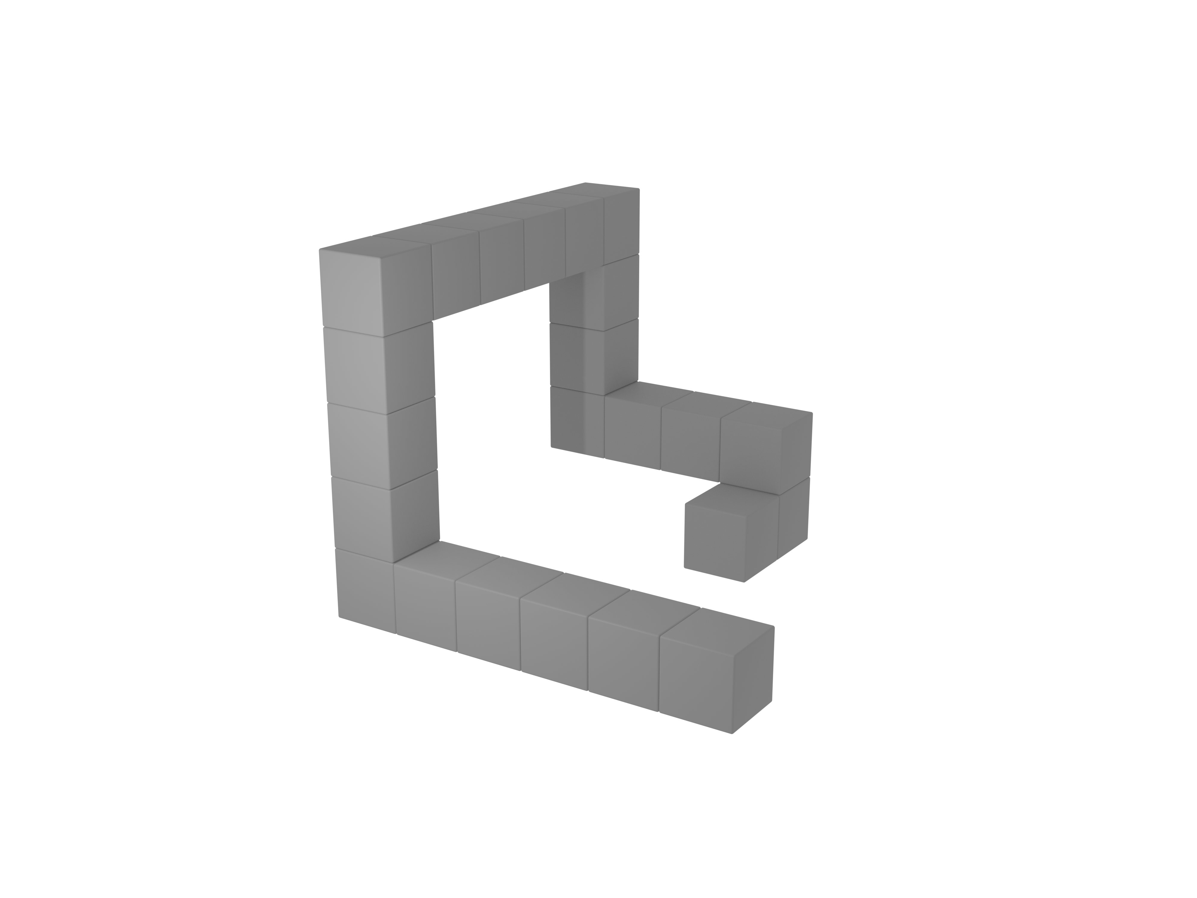 23 cubes in 3D